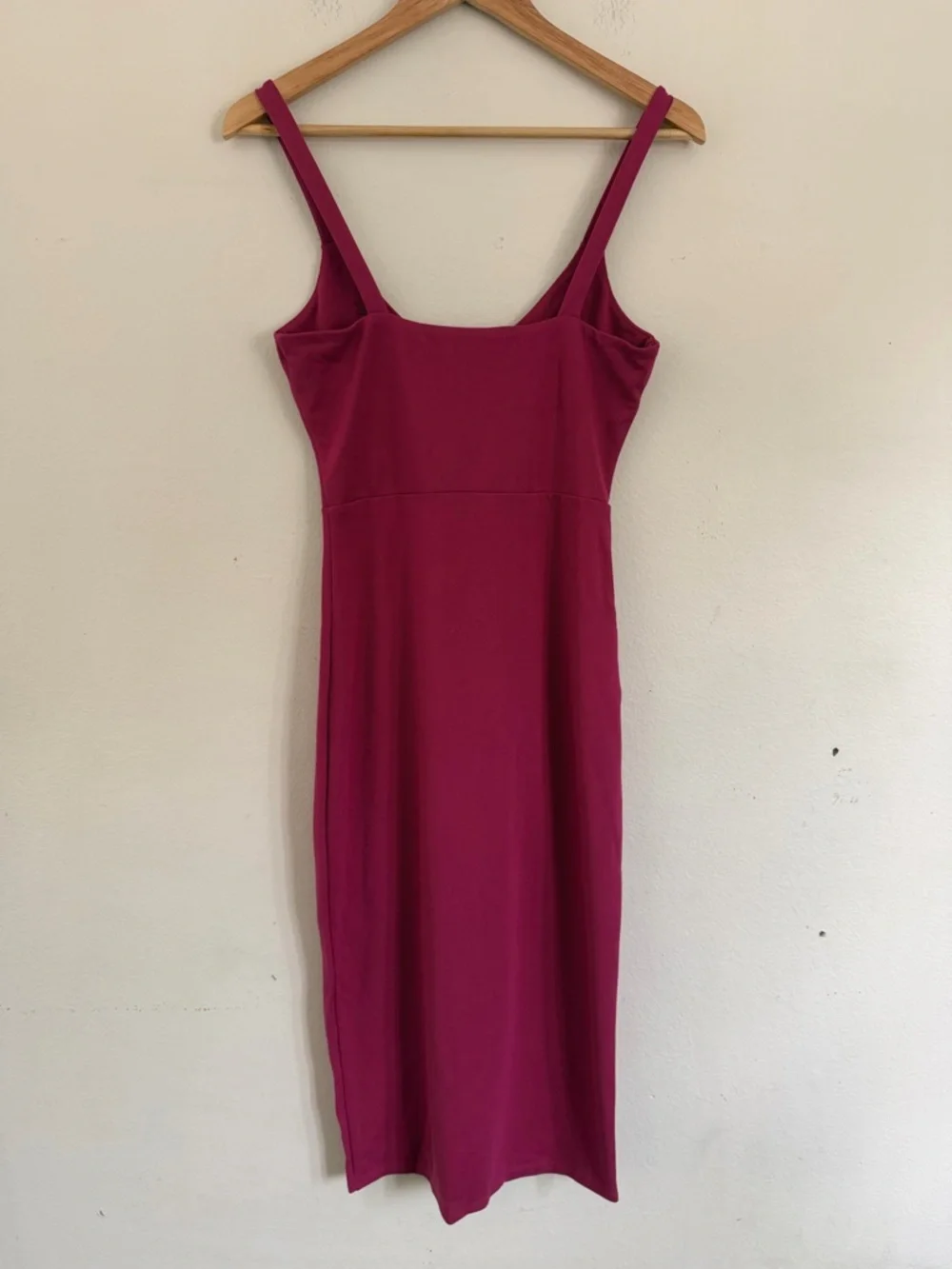 Lovers and Friends Lucie Midi Dress in Fuchsia Pink Side Slit Size Small - Picture 4 of 8